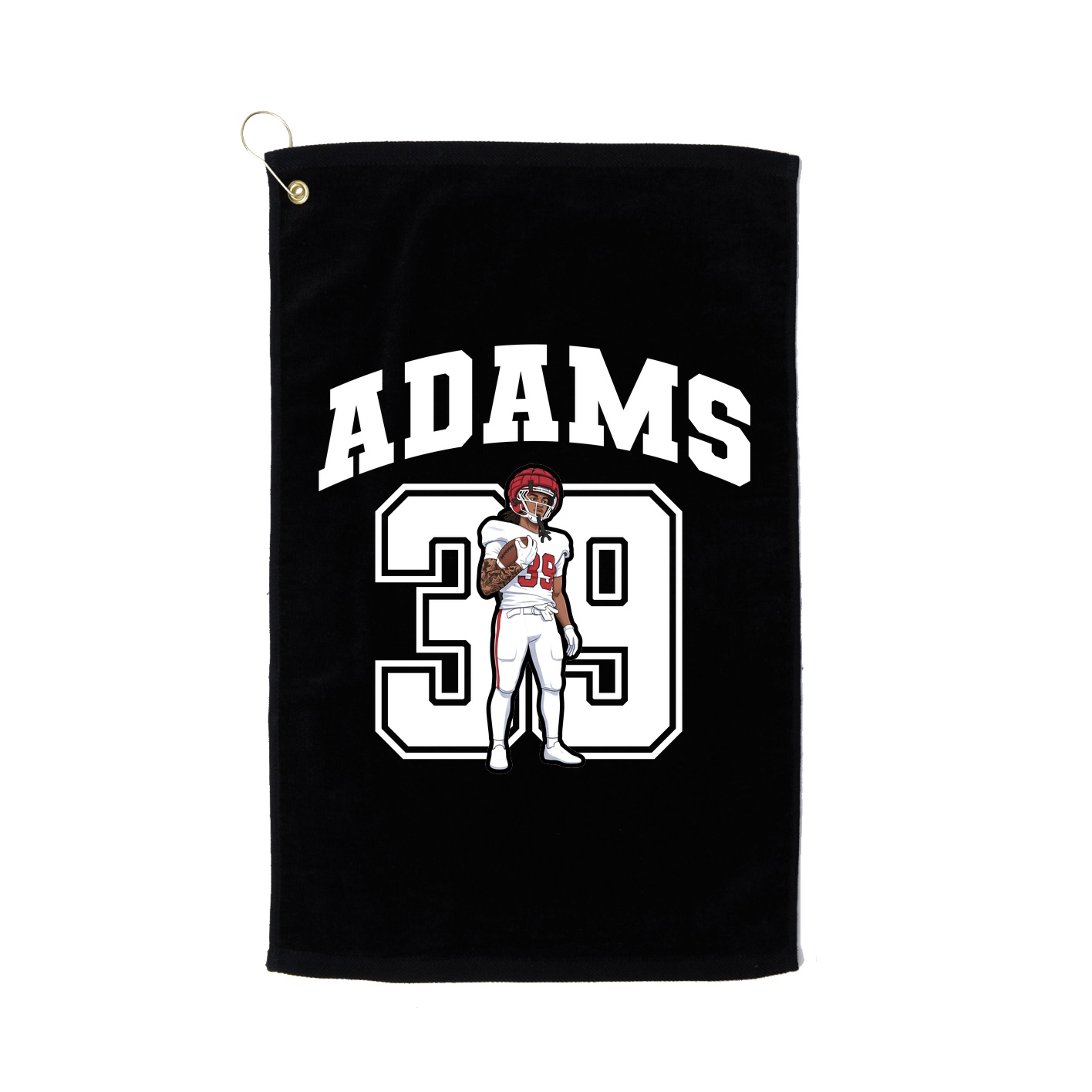 Golf Towel — Number in Black