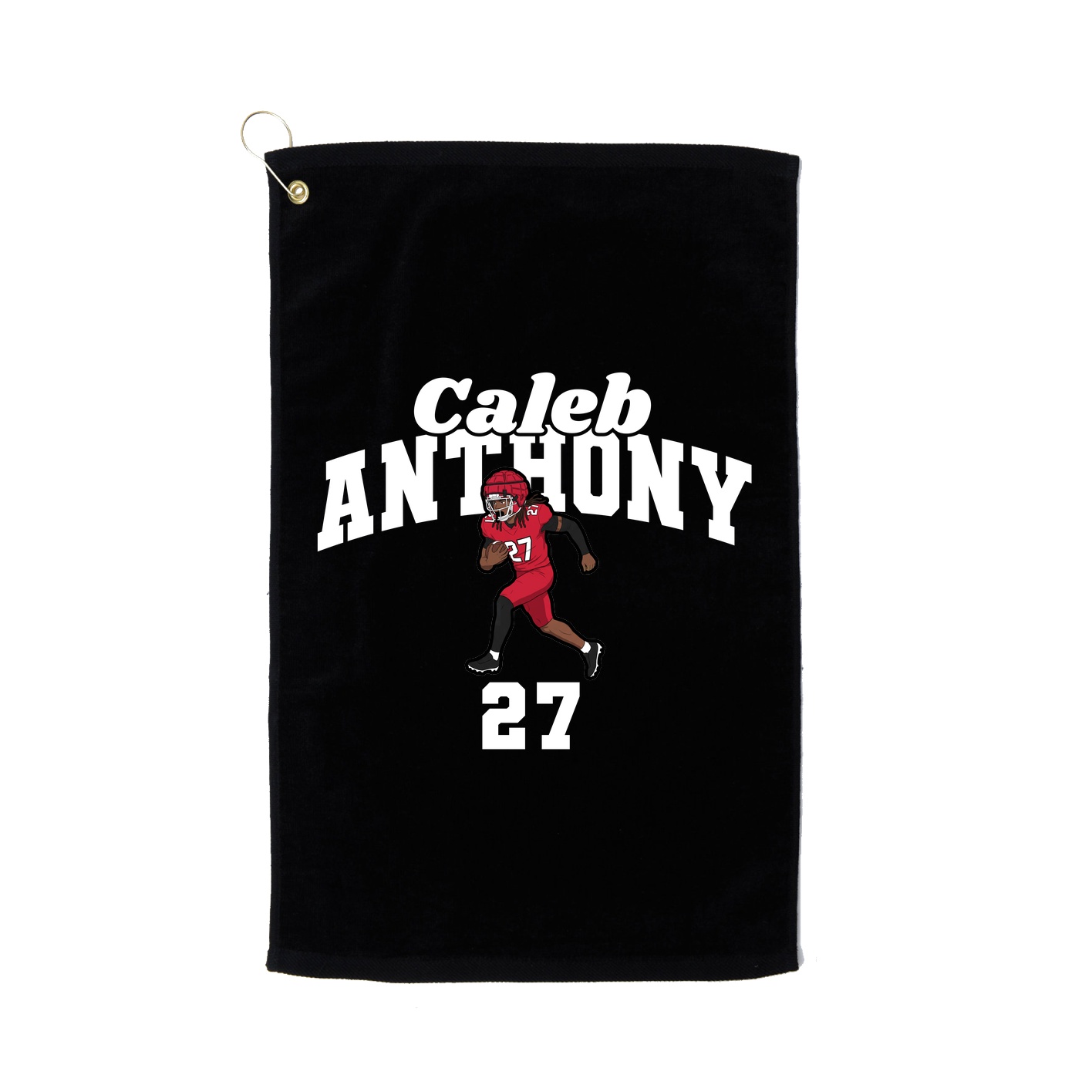 Golf Towel — Signature Arch in Black