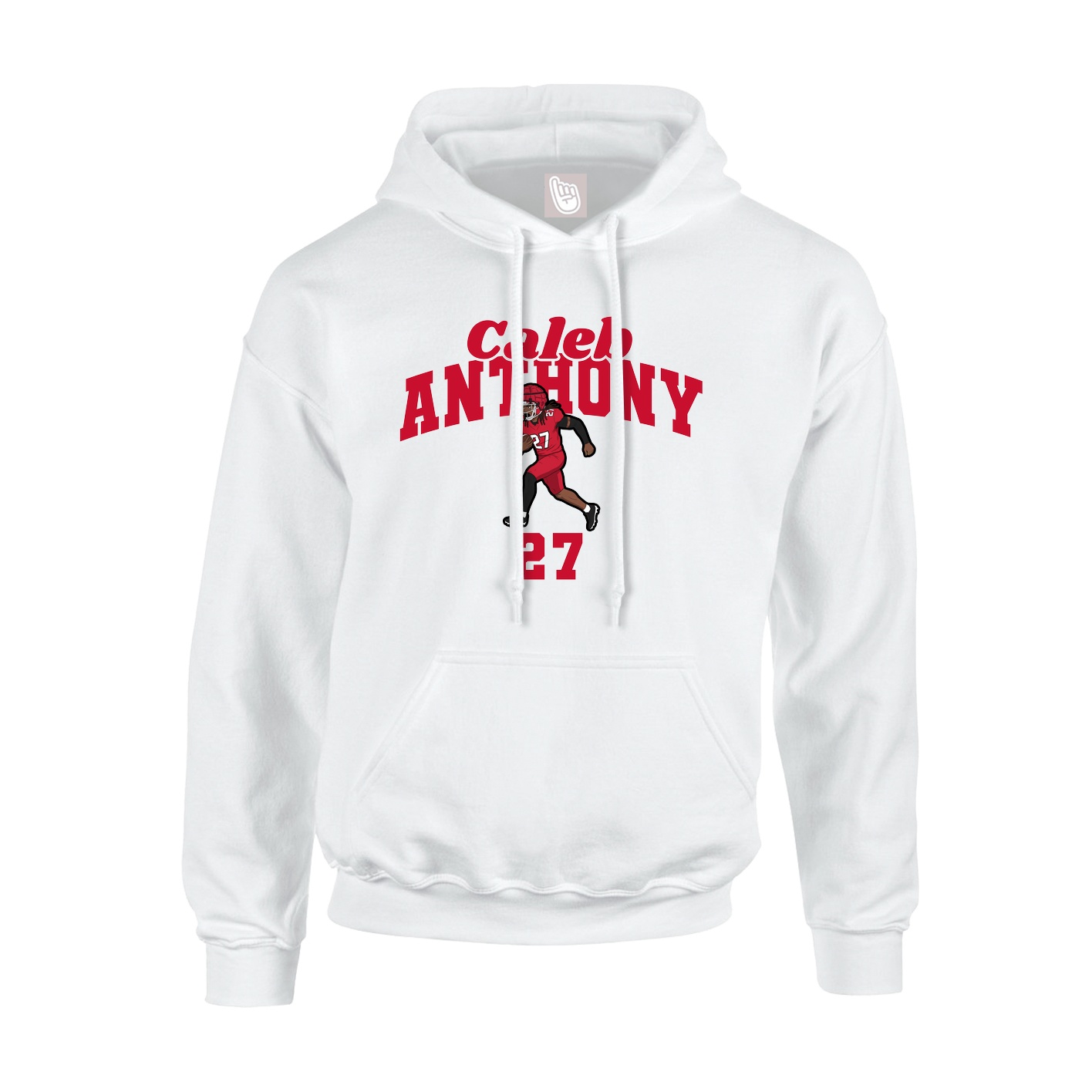 Hoodie — Signature Arch in White