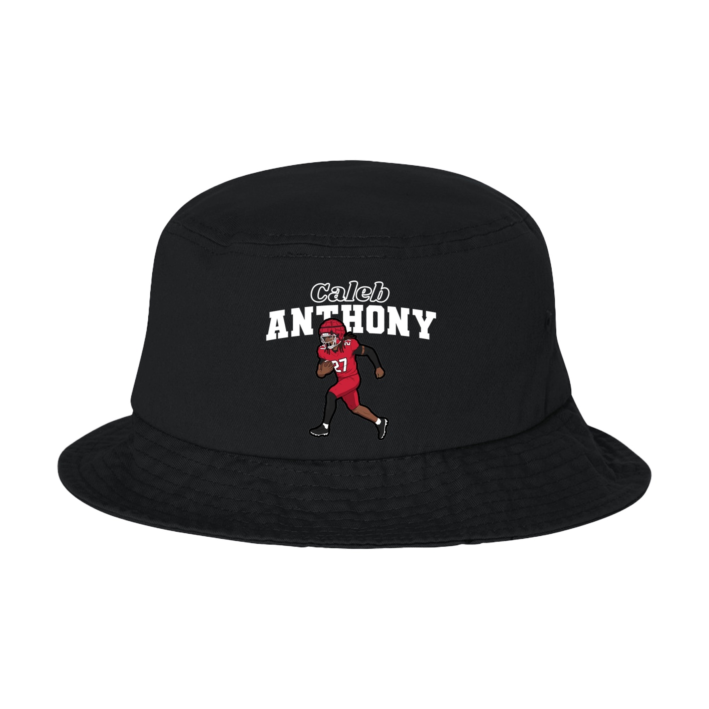 Bucket Cap — Name Arch in Black