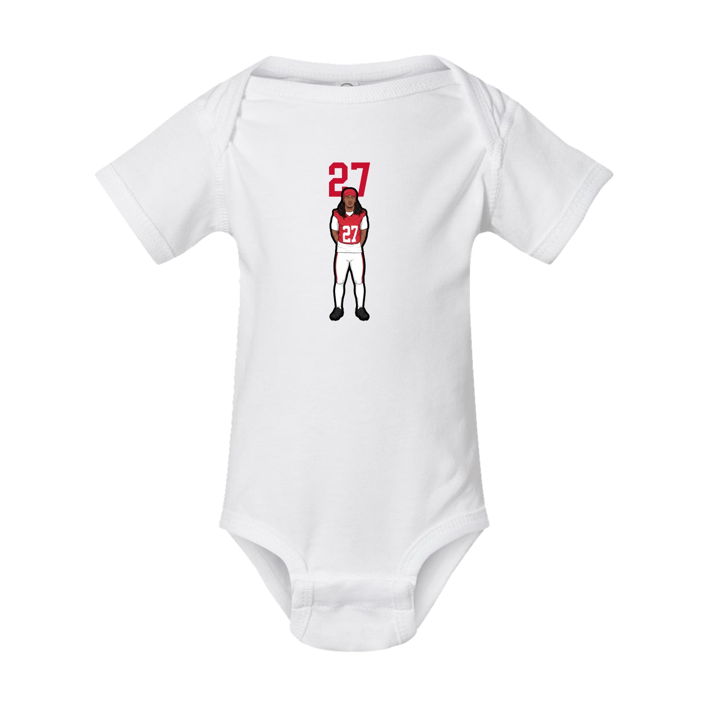 Baby Onesie — Number Top in White