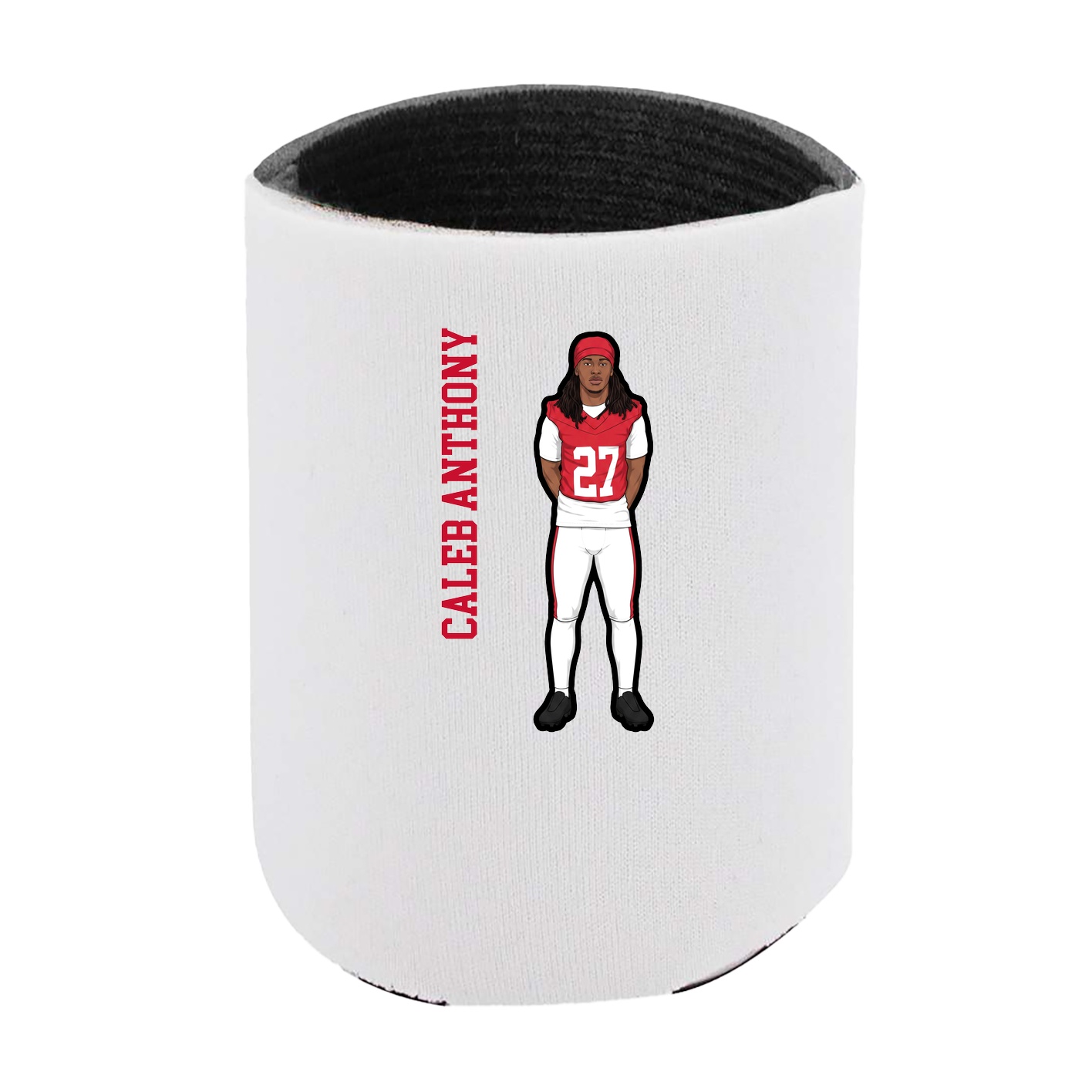 Can Holder — Name Vertical in White