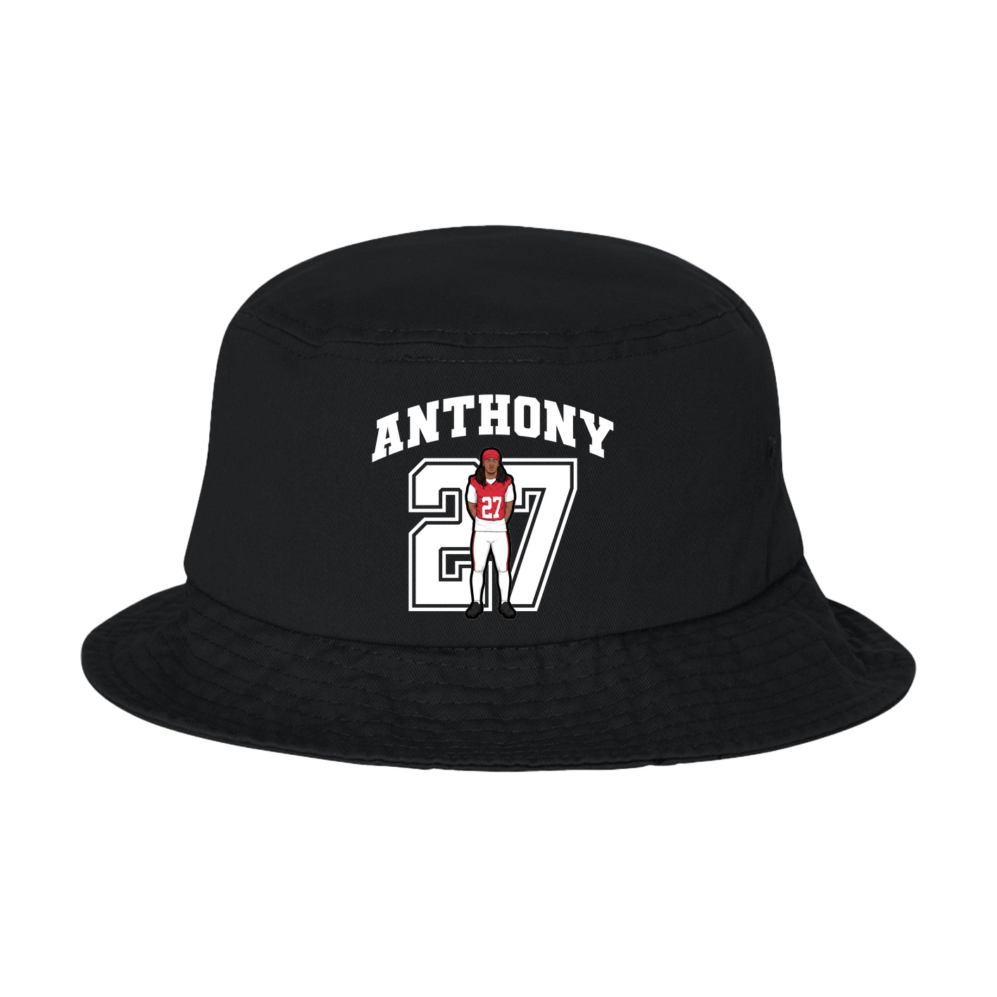 Bucket Cap — Number in Black