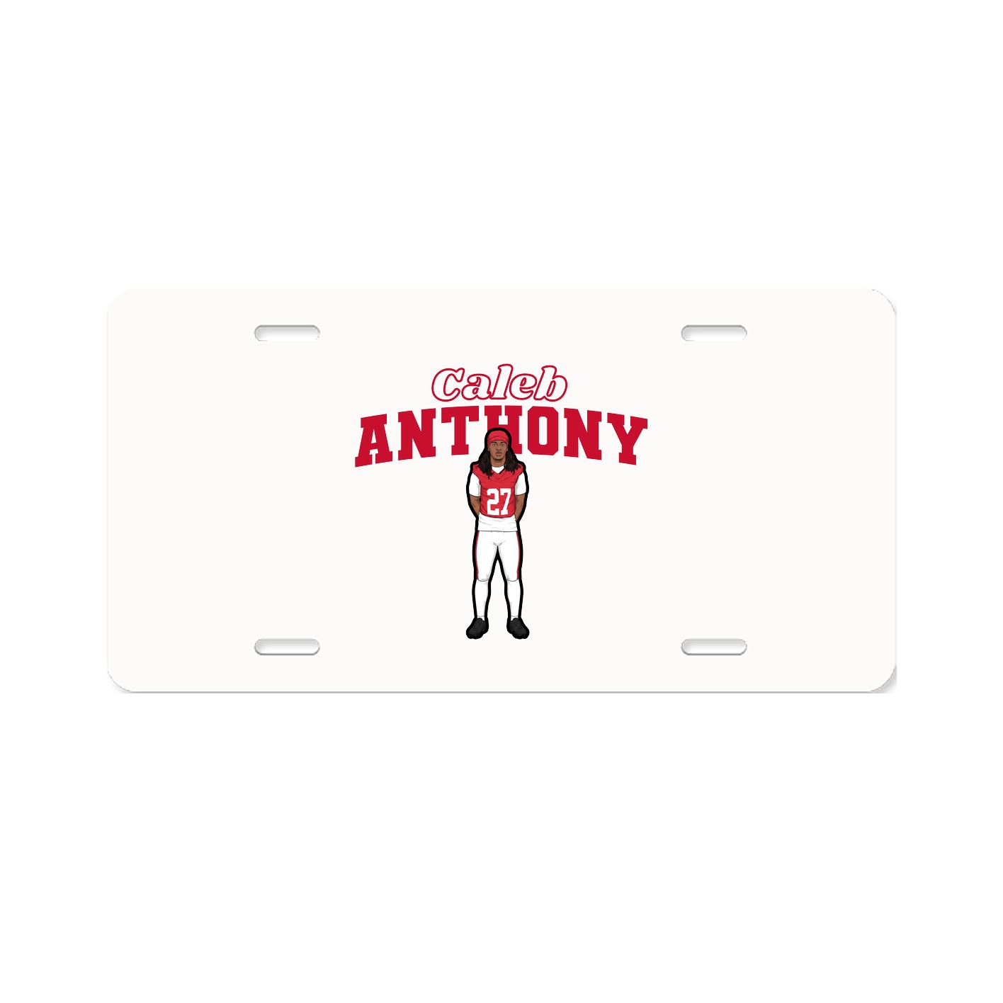 License Plate — Name Arch in Classic