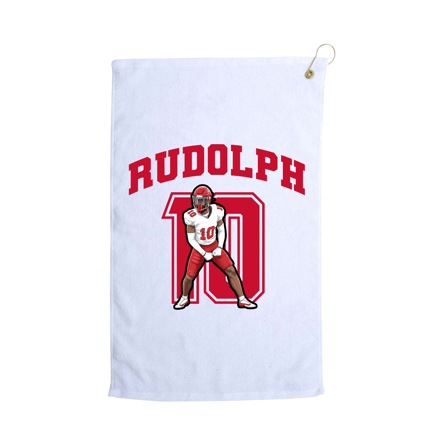 Golf Towel — Number in White