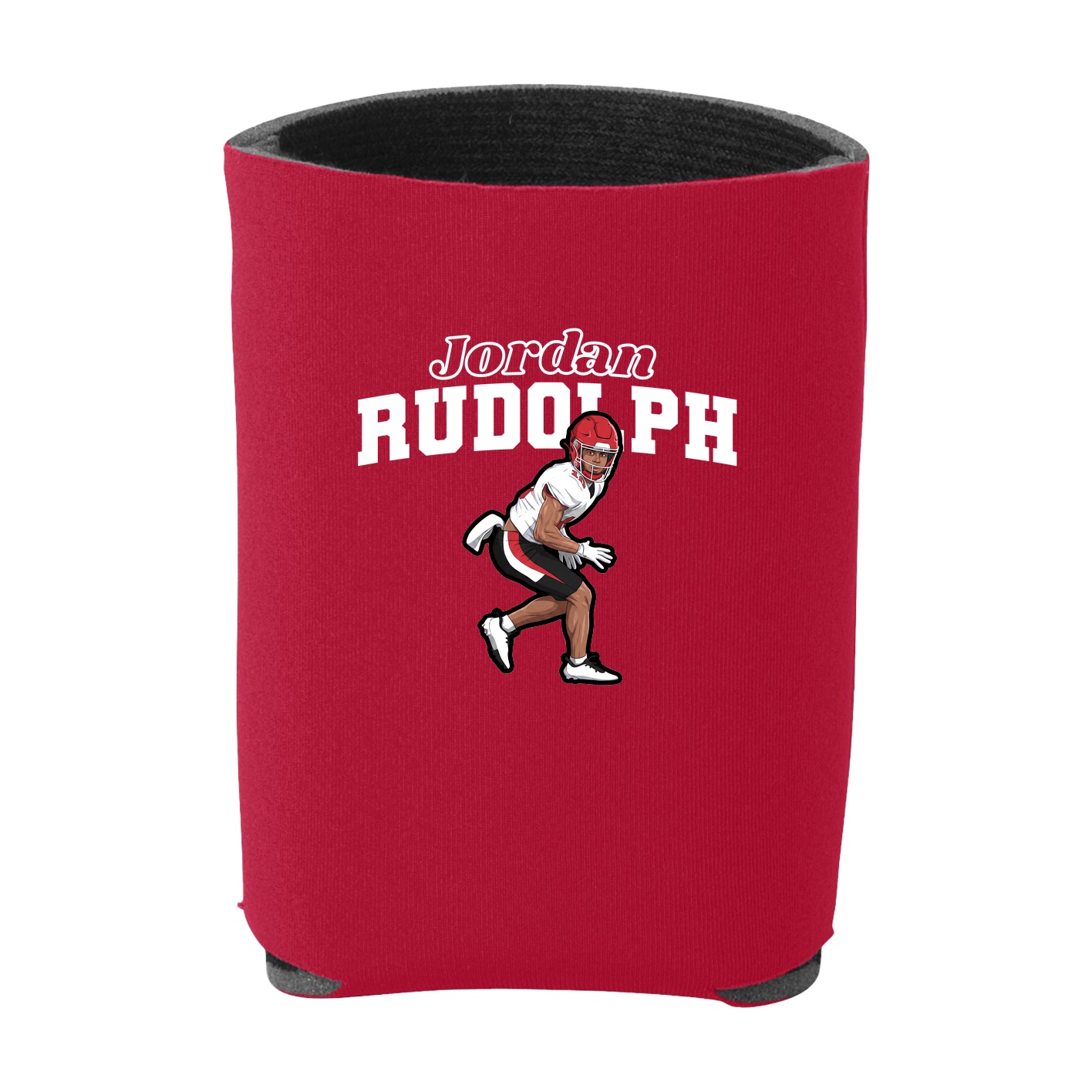 Can Holder — Name Arch in Red