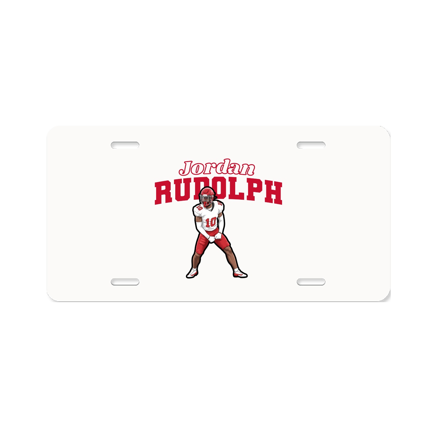 License Plate — Name Arch in Classic