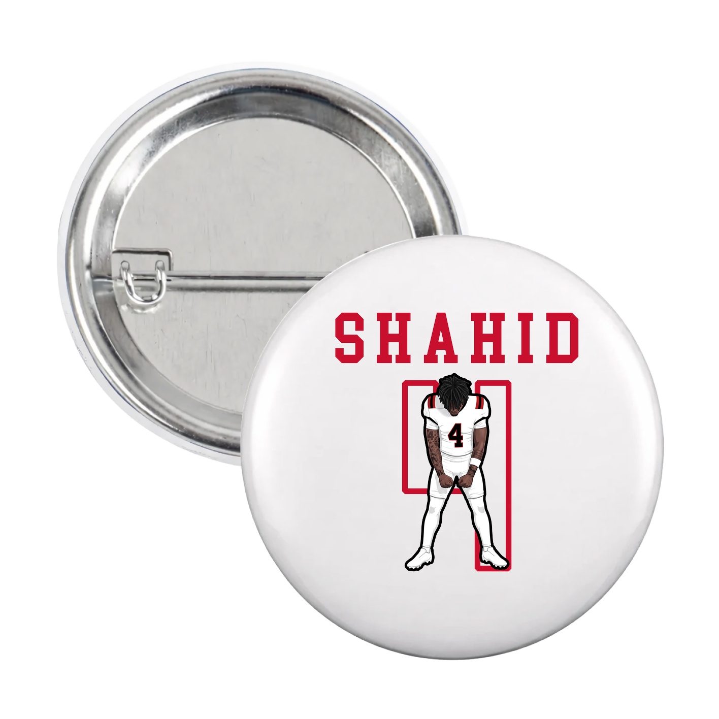 Game Day Button — Shirsey in White