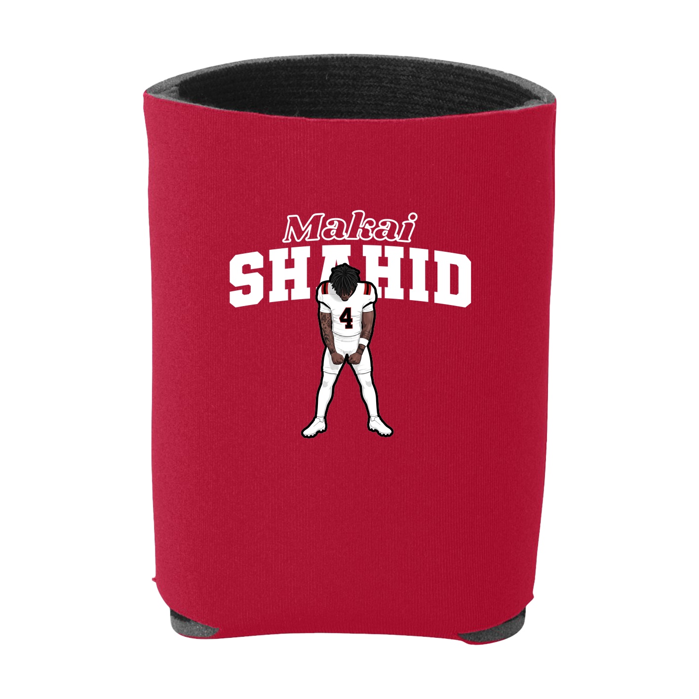 Can Holder — Name Arch in Red