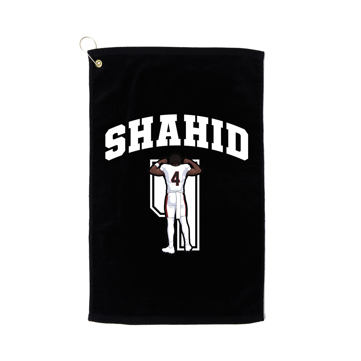 Golf Towel — Number in Black