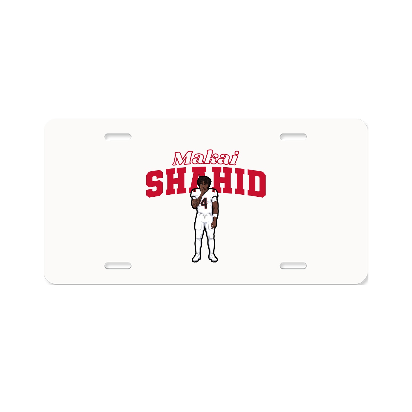 License Plate — Name Arch in Classic