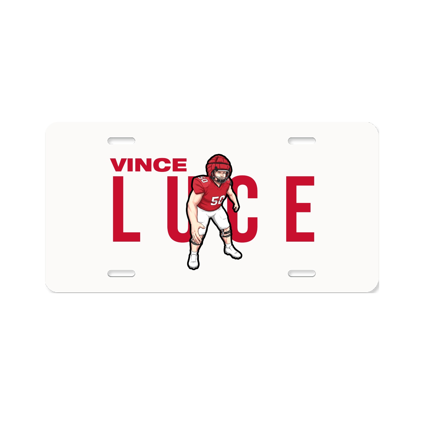 License Plate — Player Name in Classic
