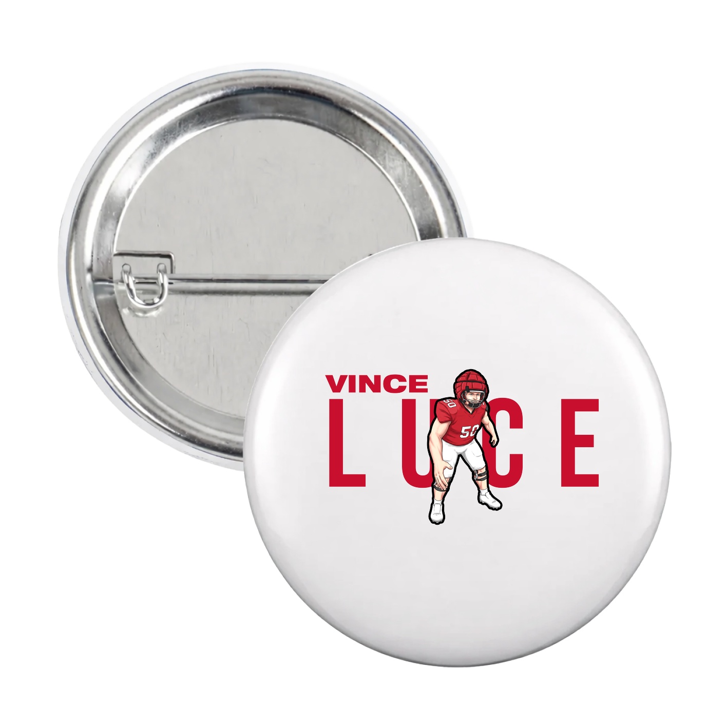Game Day Button — Player Name in White