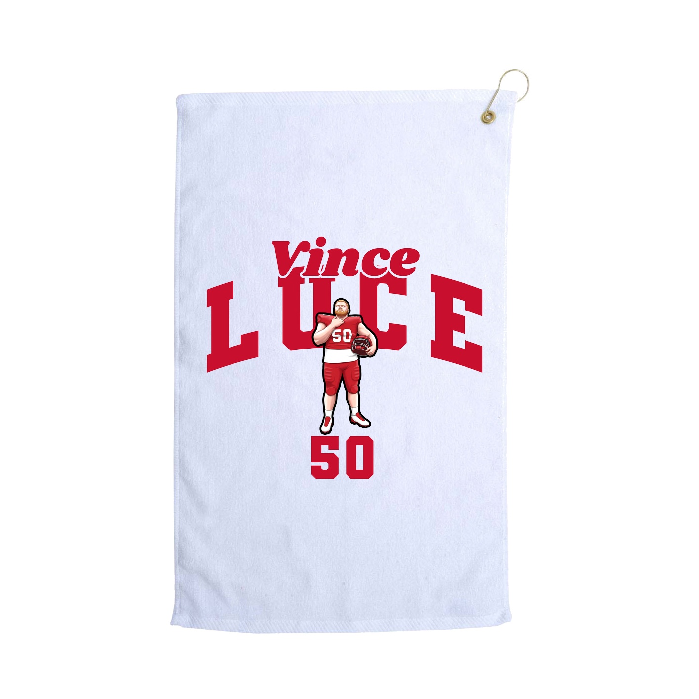Golf Towel — Signature Arch in White