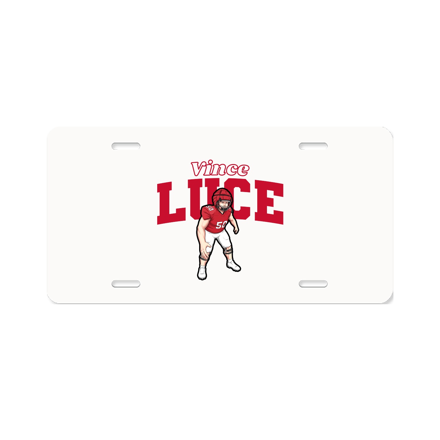 License Plate — Name Arch in Classic