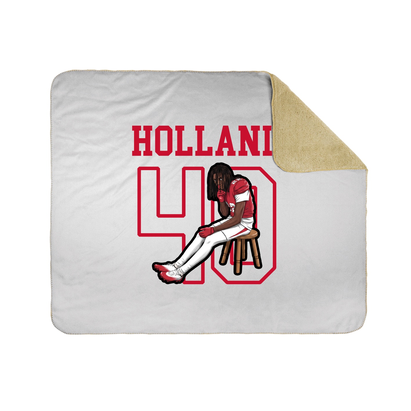 Throw Blanket — Shirsey in White