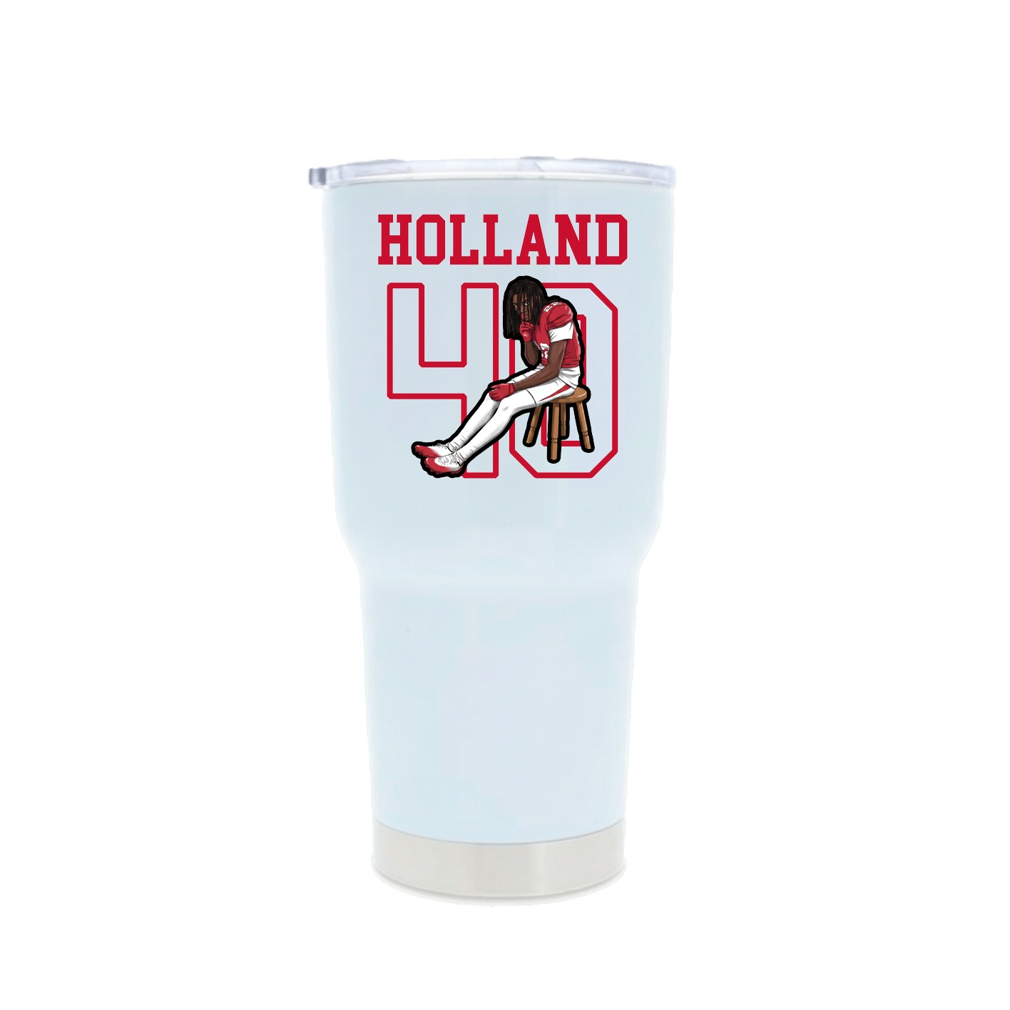 30oz Stainless Steel Tumbler — Shirsey in White