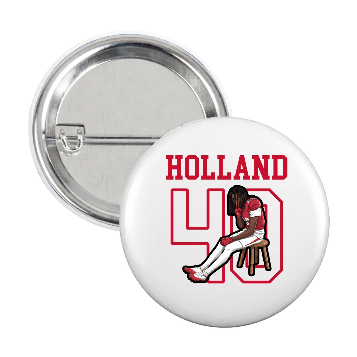 Game Day Button — Shirsey in White