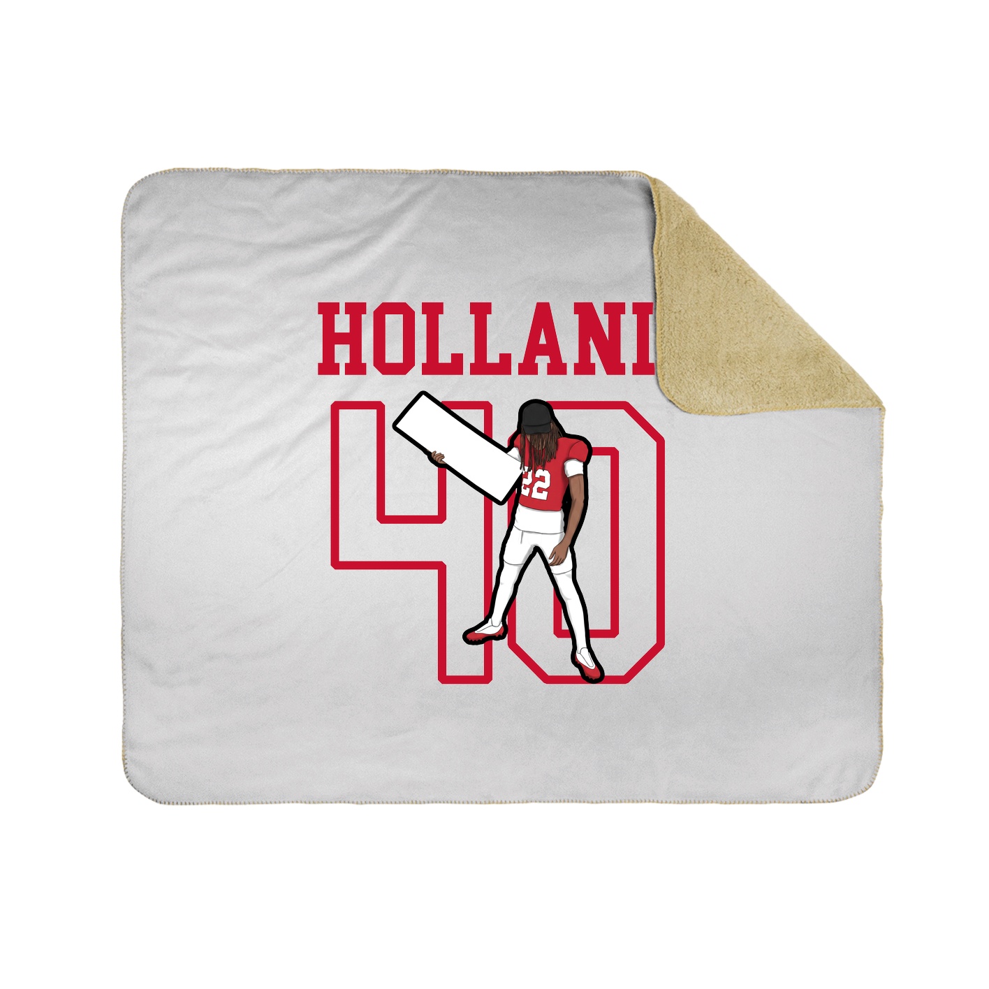 Throw Blanket — Shirsey in White
