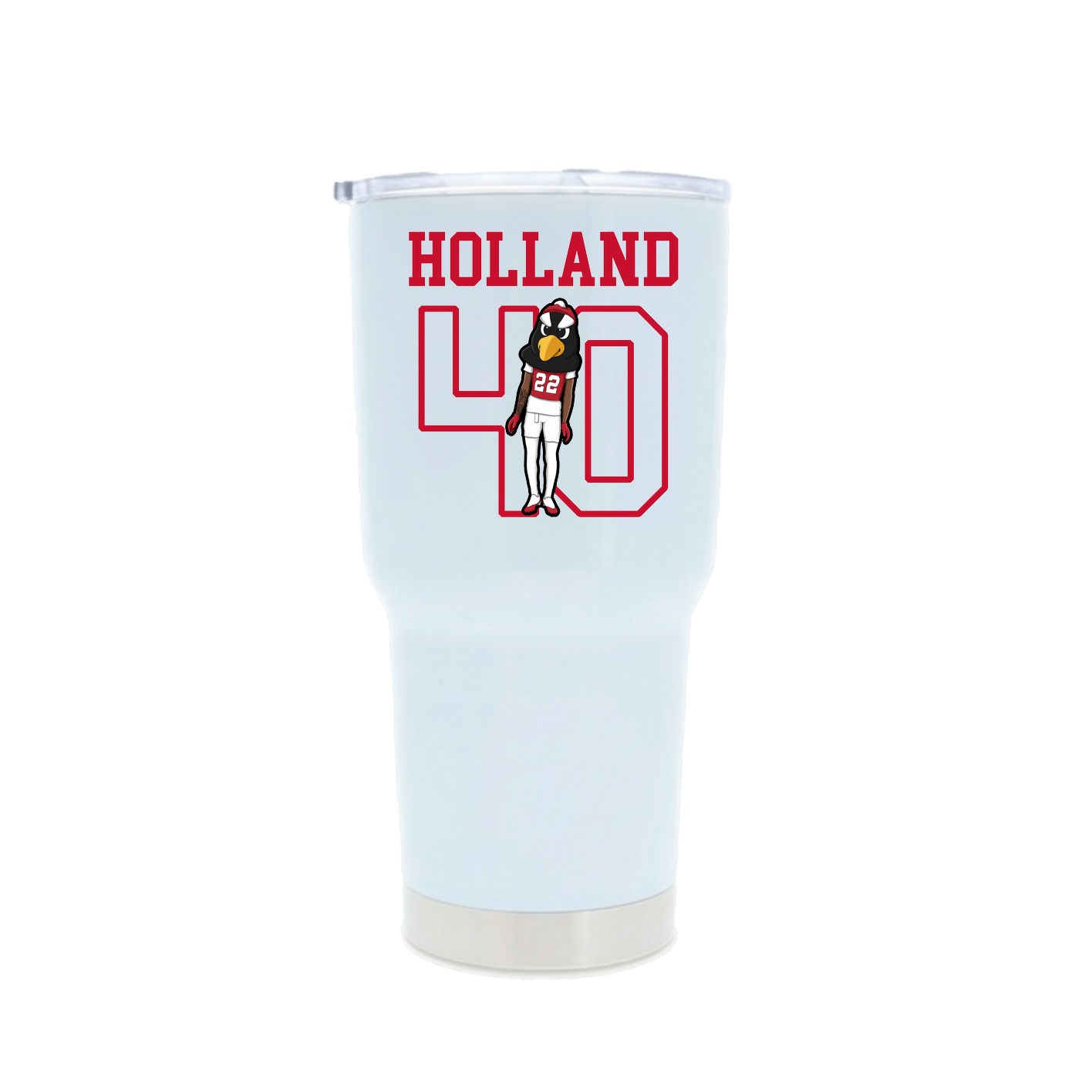 30oz Stainless Steel Tumbler — Shirsey in White