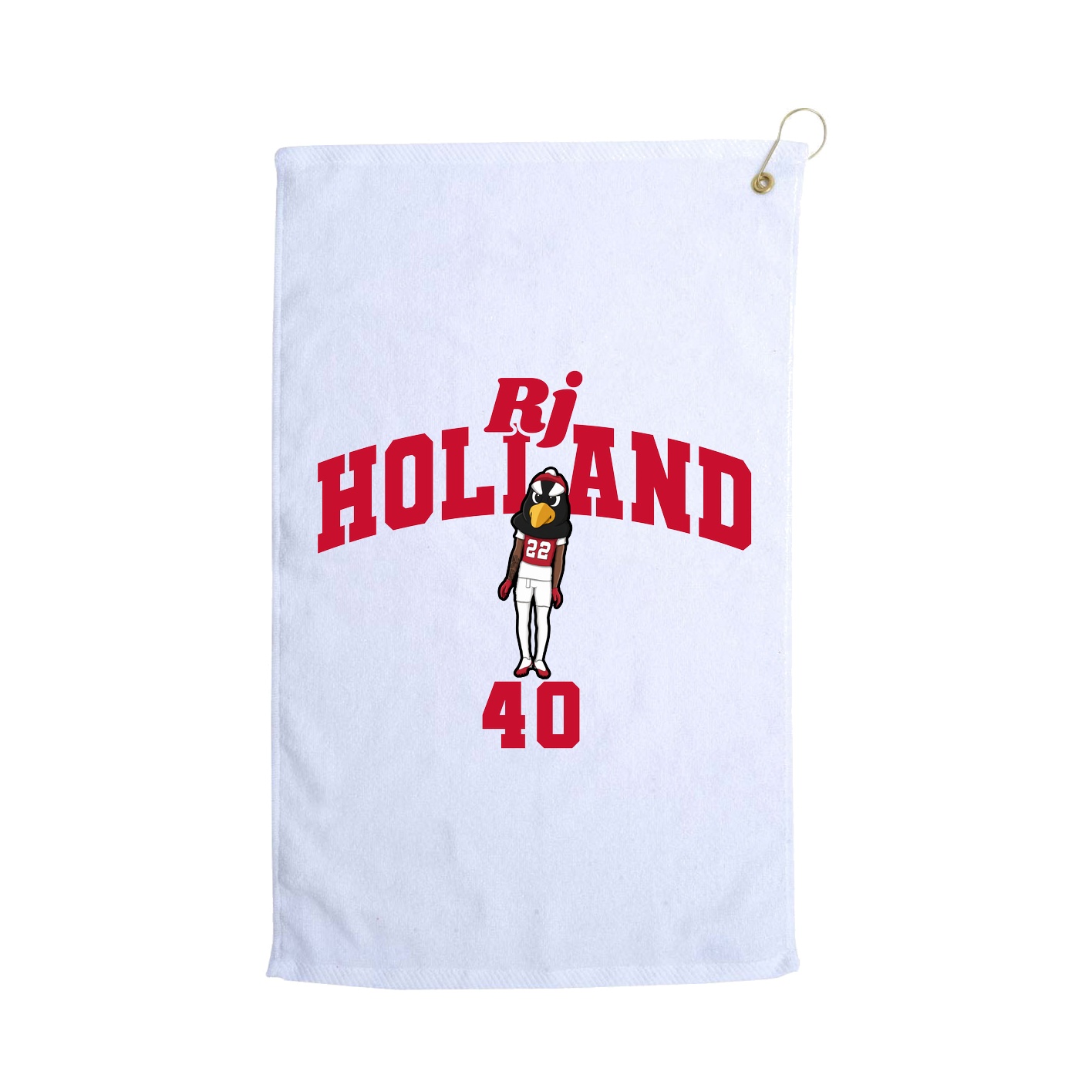 Golf Towel — Signature Arch in White