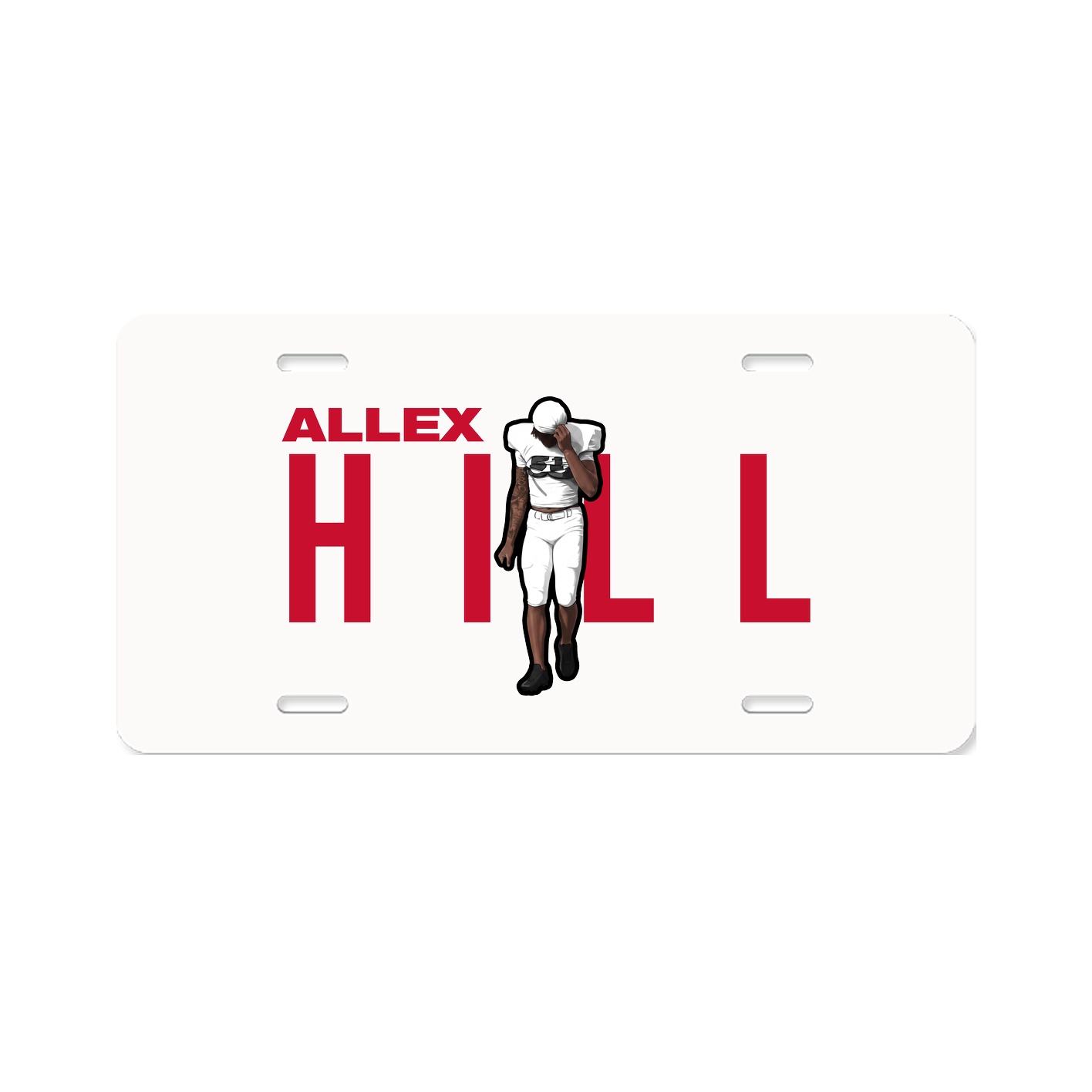 License Plate — Player Name in Classic