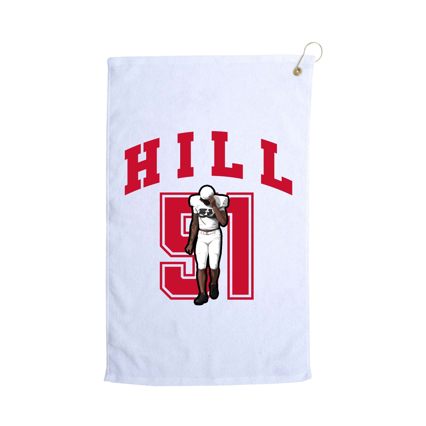 Golf Towel — Number in White