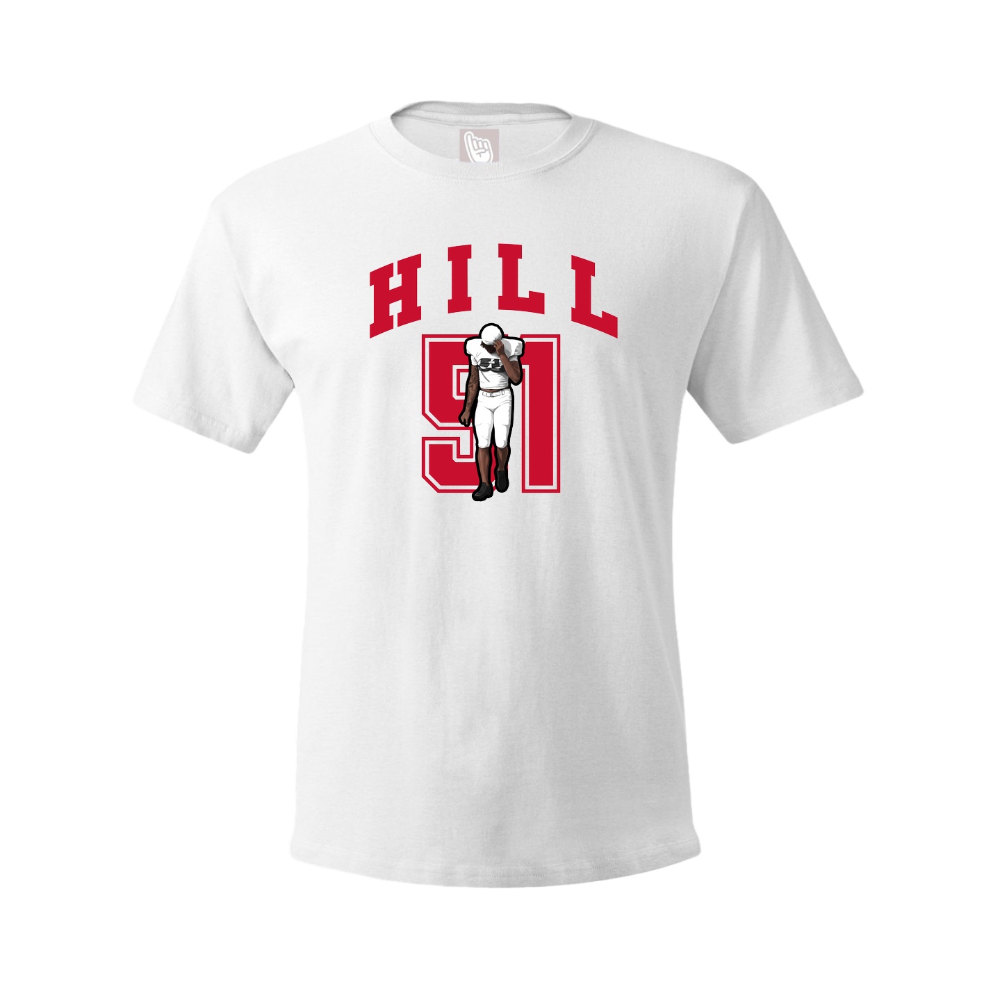 Youth Tee — Number in White