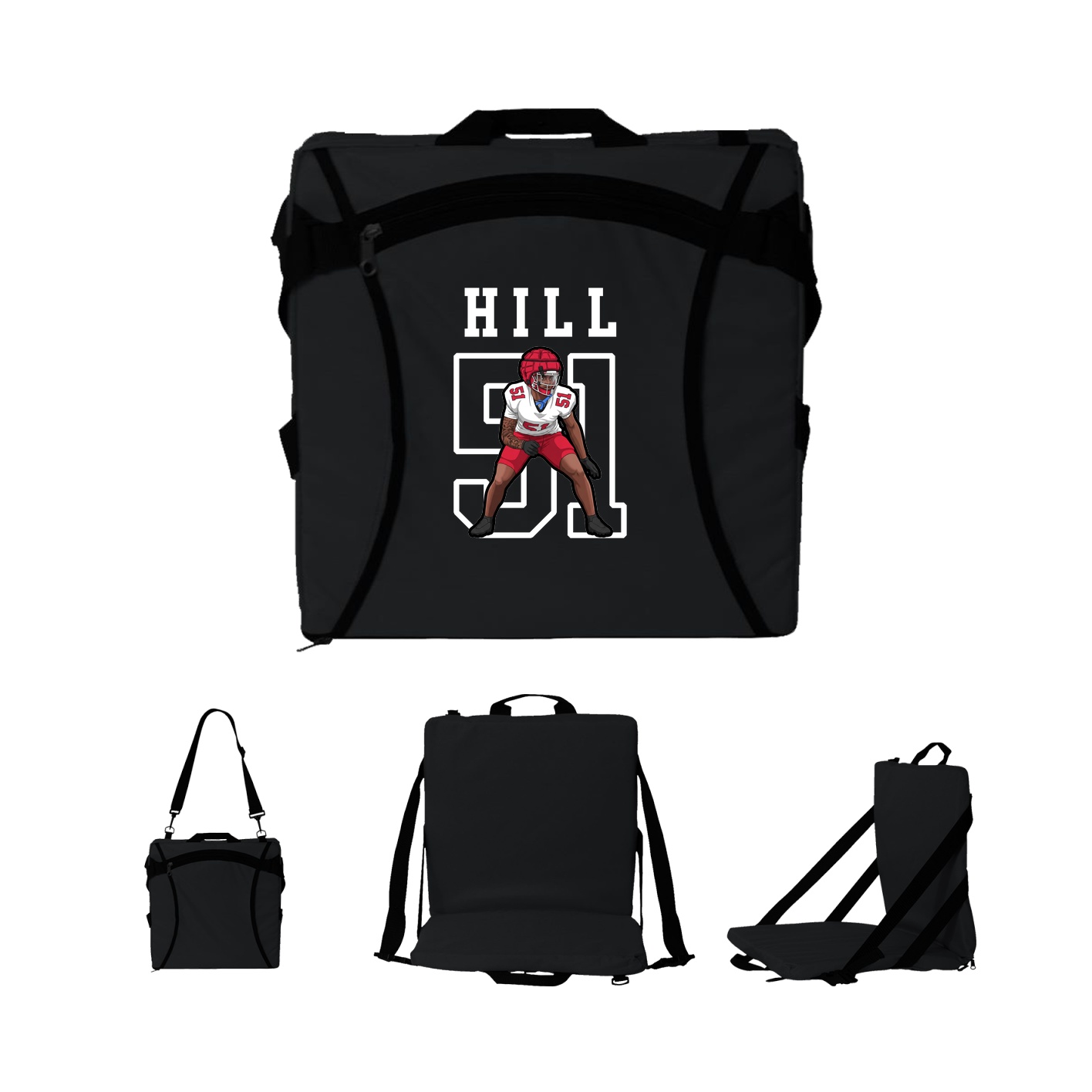 Folding Stadium Seat — Shirsey in Black