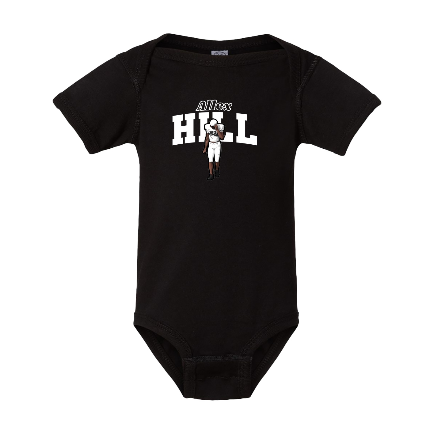 Baby Onesie — Name Arch in Black