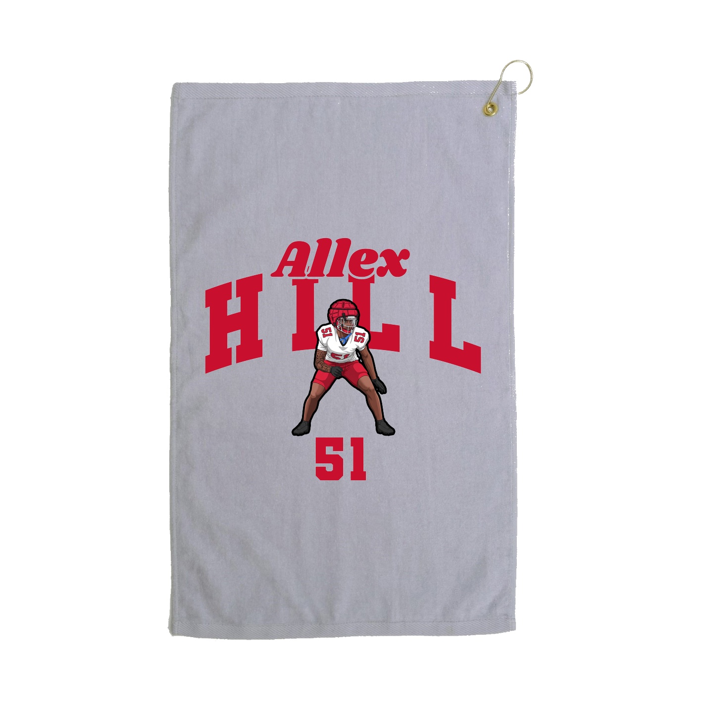 Golf Towel — Signature Arch in Grey