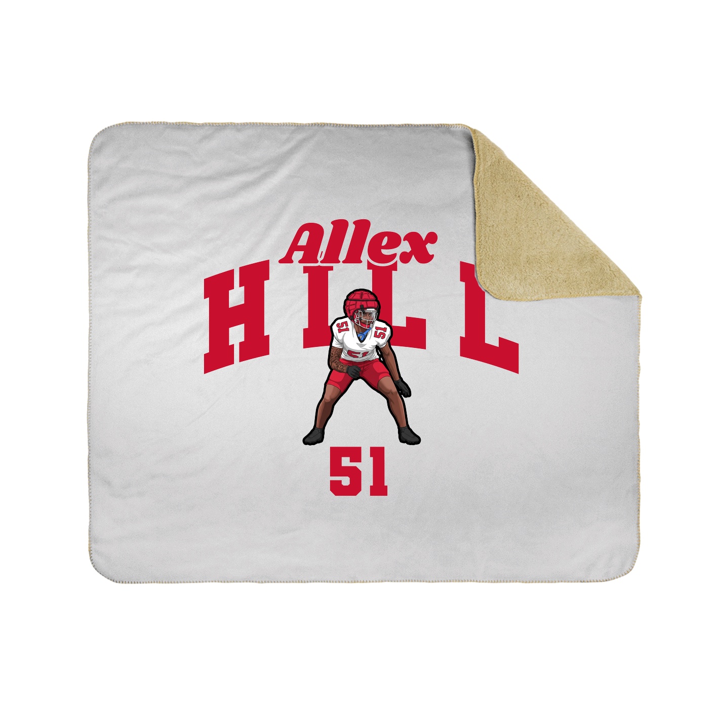 Throw Blanket — Signature Arch in White