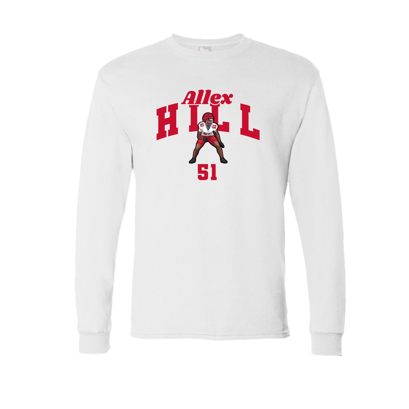 Long Sleeve Tee — Signature Arch in White