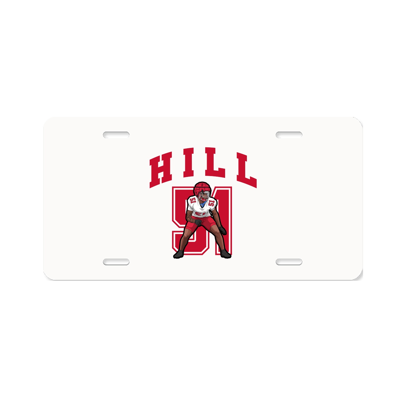 License Plate — Number in Classic