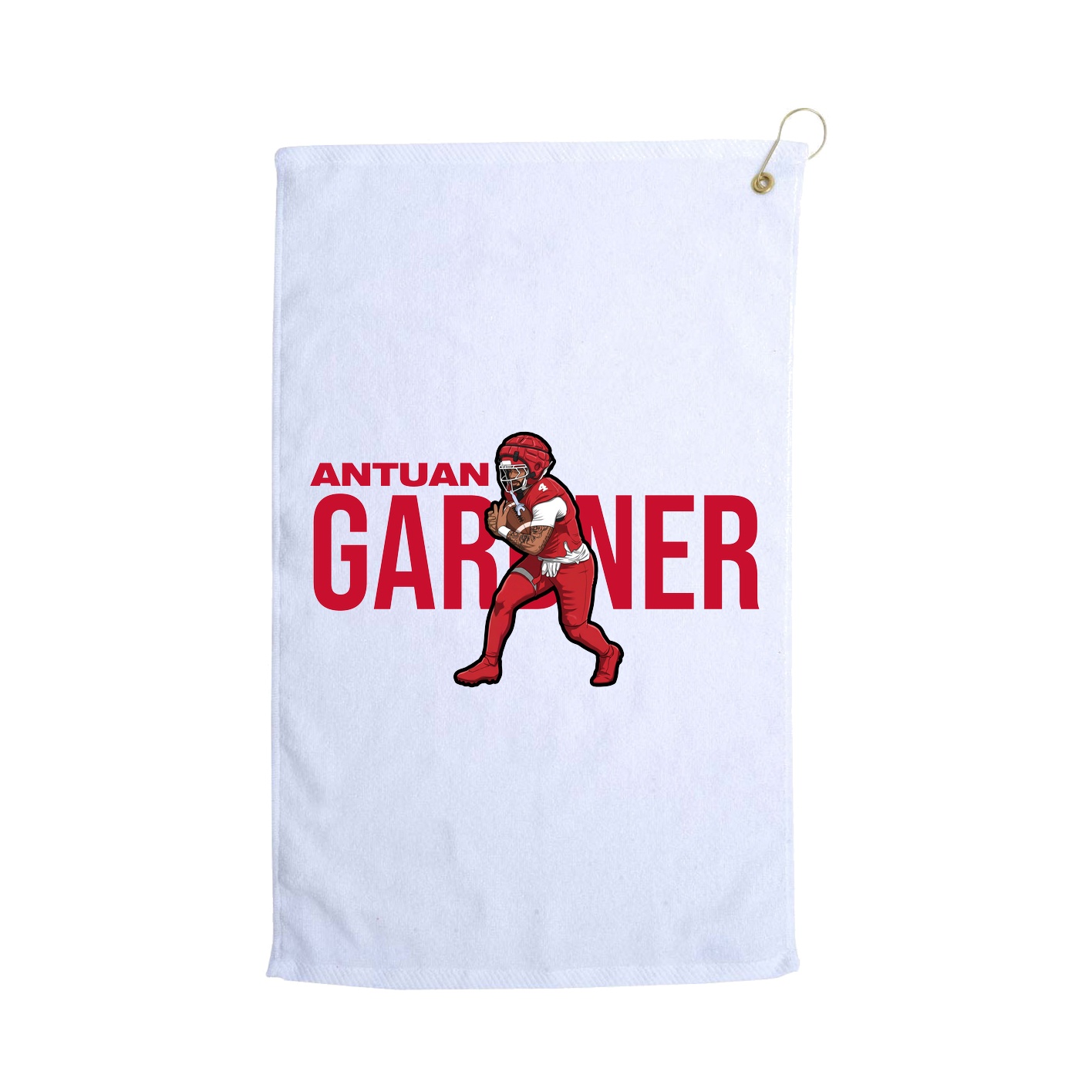 Golf Towel — Player Name in White
