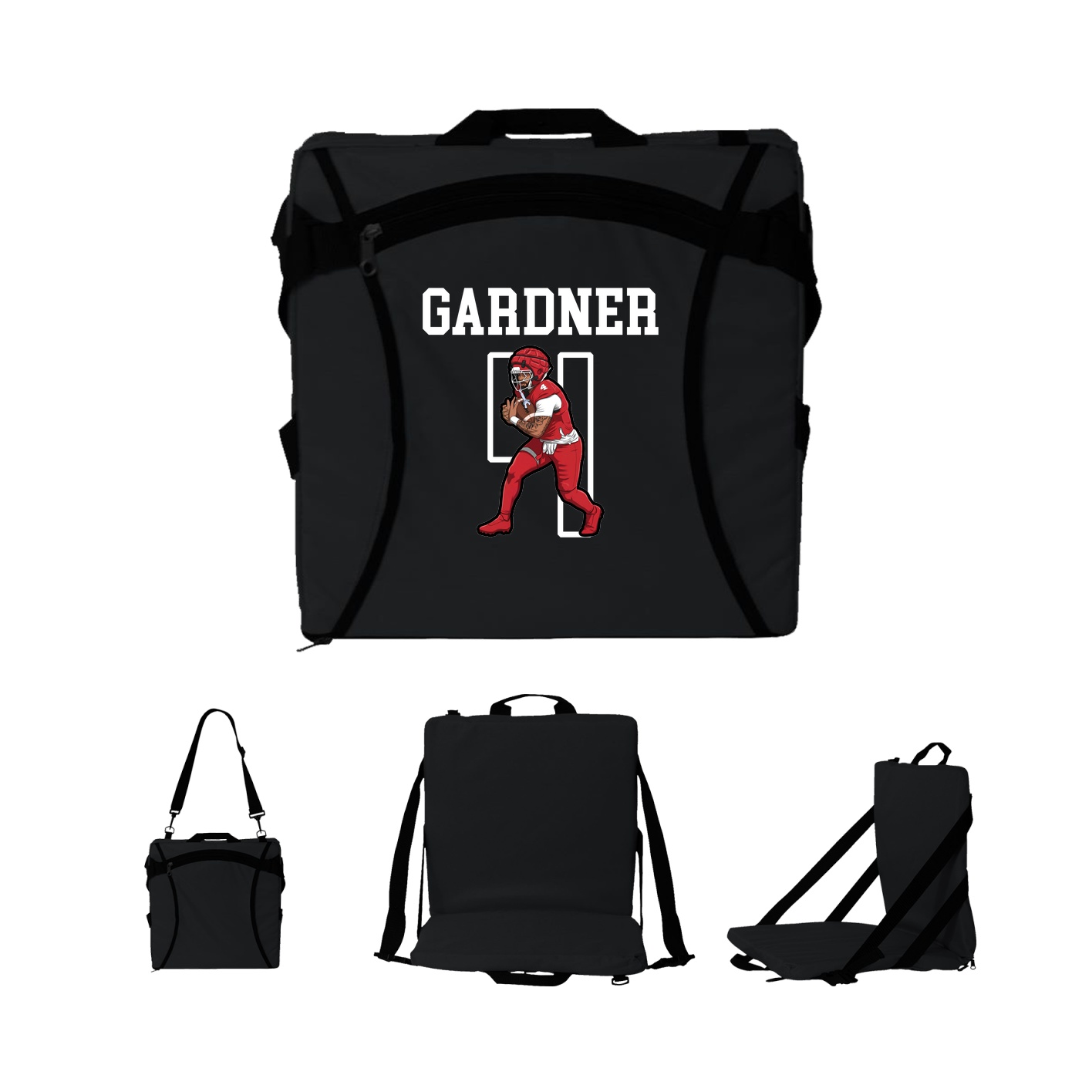 Folding Stadium Seat — Shirsey in Black