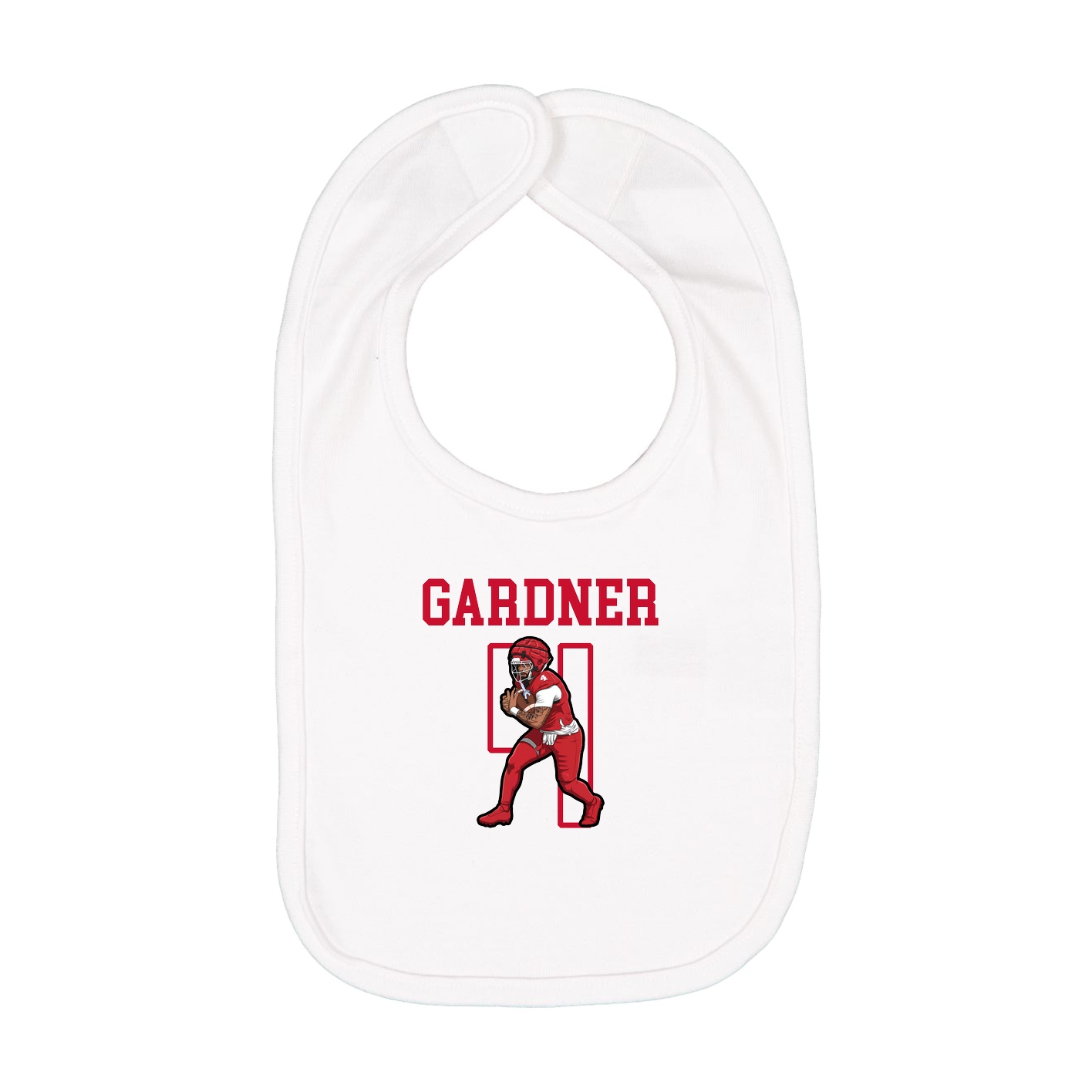 Infant Bib — Shirsey in White