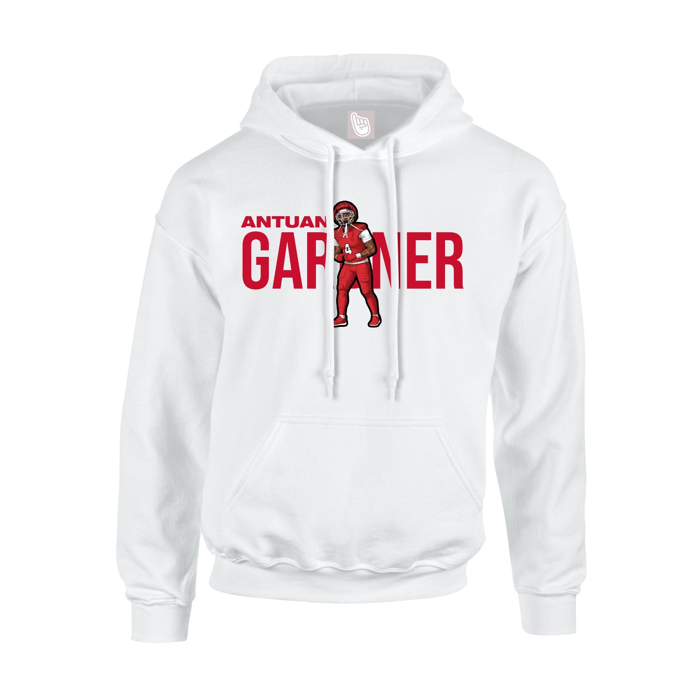 Hoodie — Player Name in White