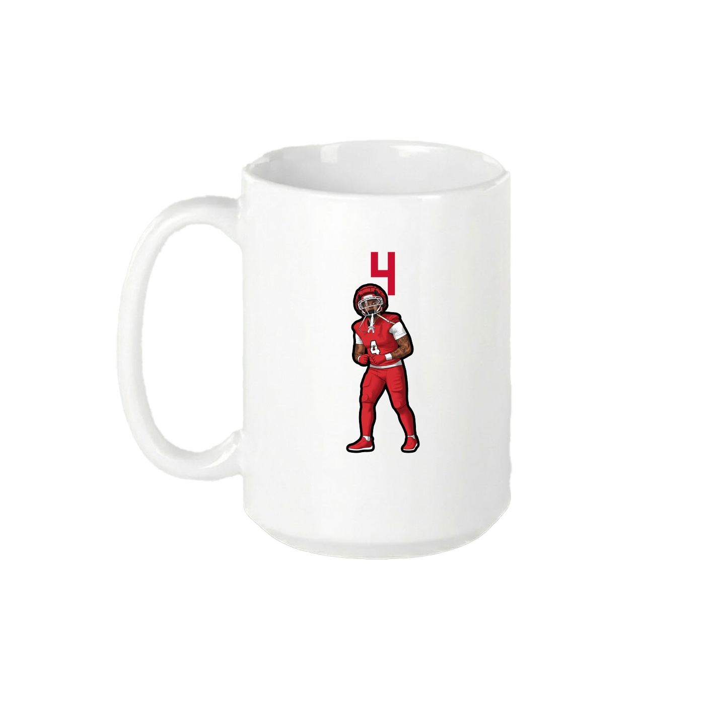 15oz Coffee Mug — Number Top in White