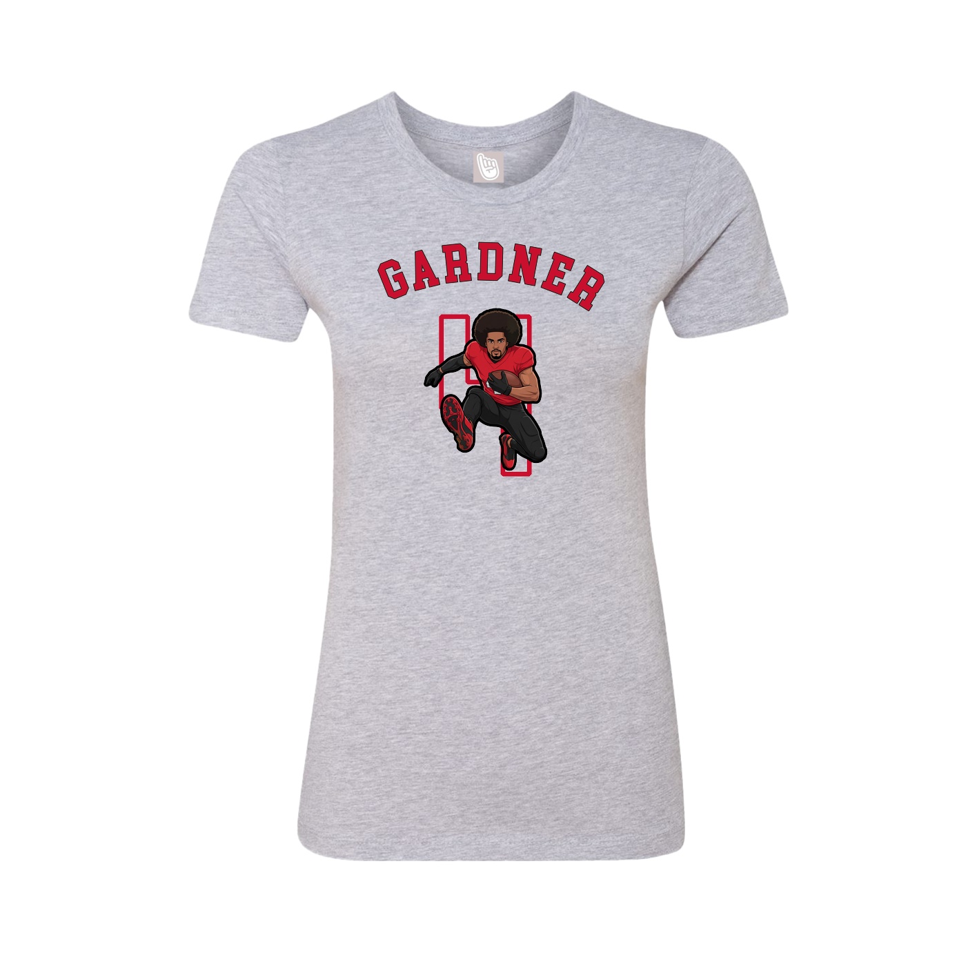 Fitted Women's Tee — Shirsey Arch in Grey