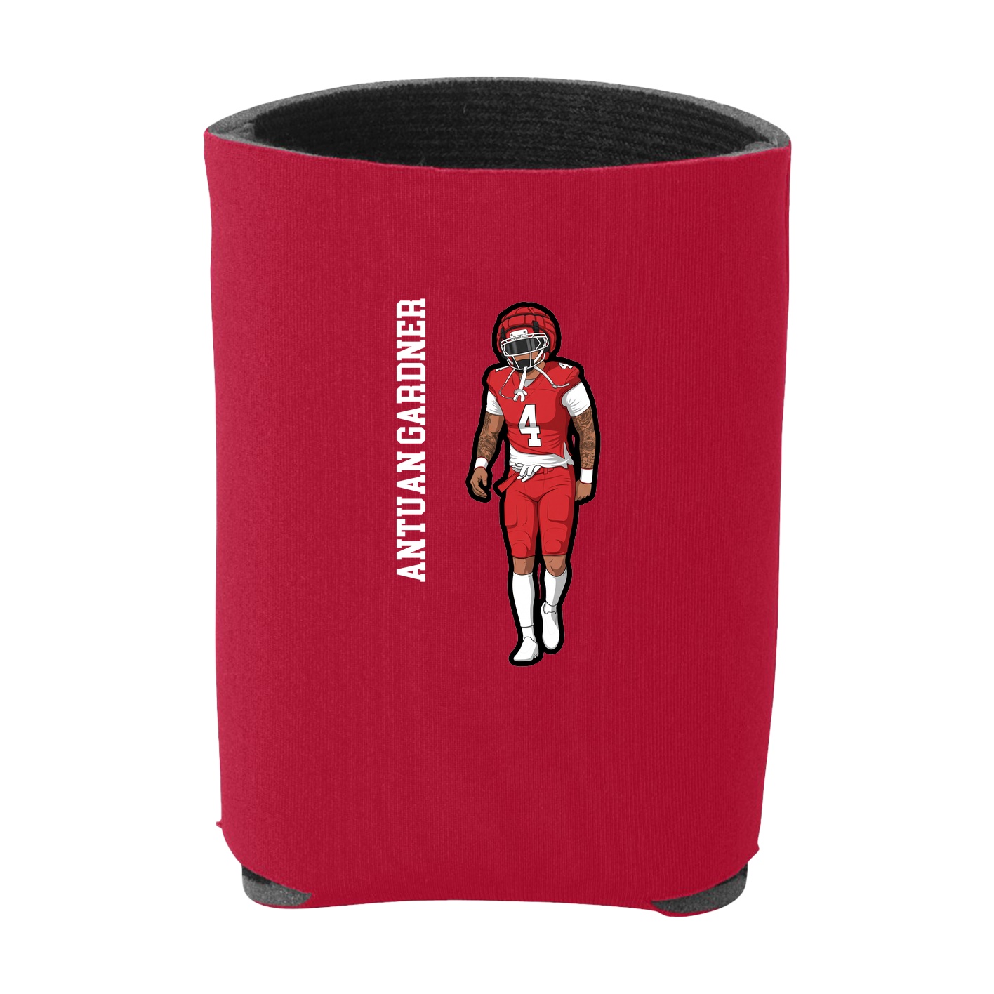Can Holder — Name Vertical in Red