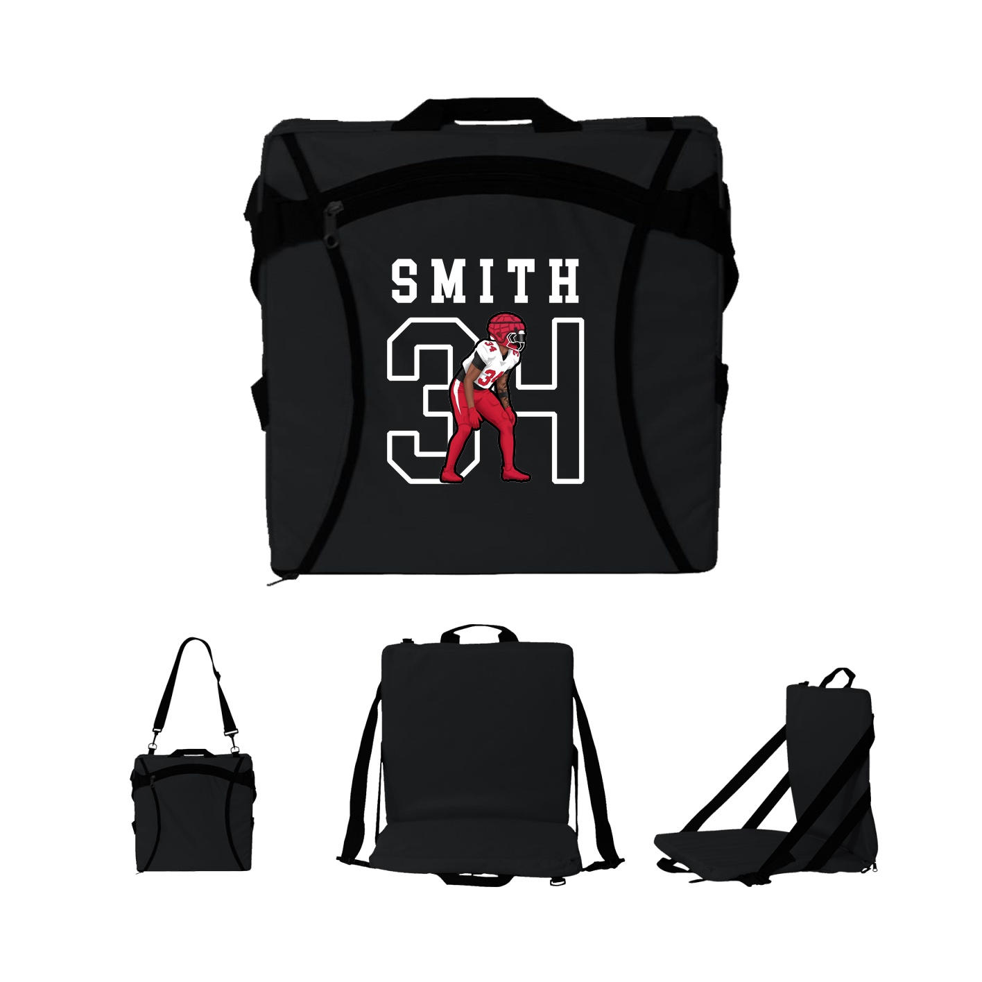 Folding Stadium Seat — Shirsey in Black