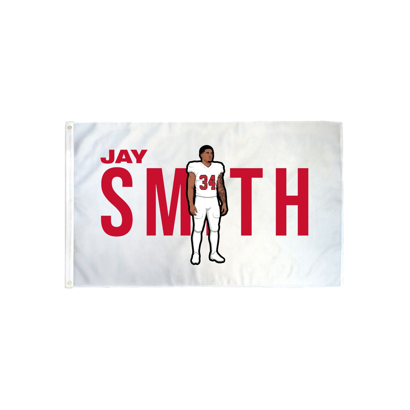 3x5 Flag — Player Name in Classic