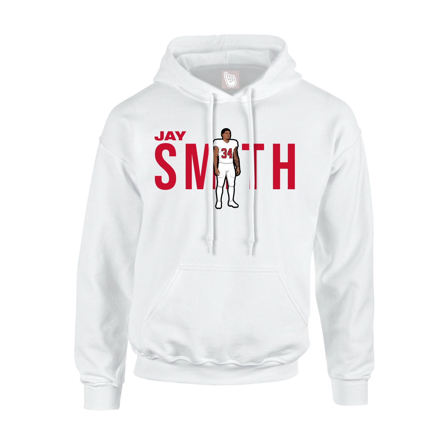 Hoodie — Player Name in White