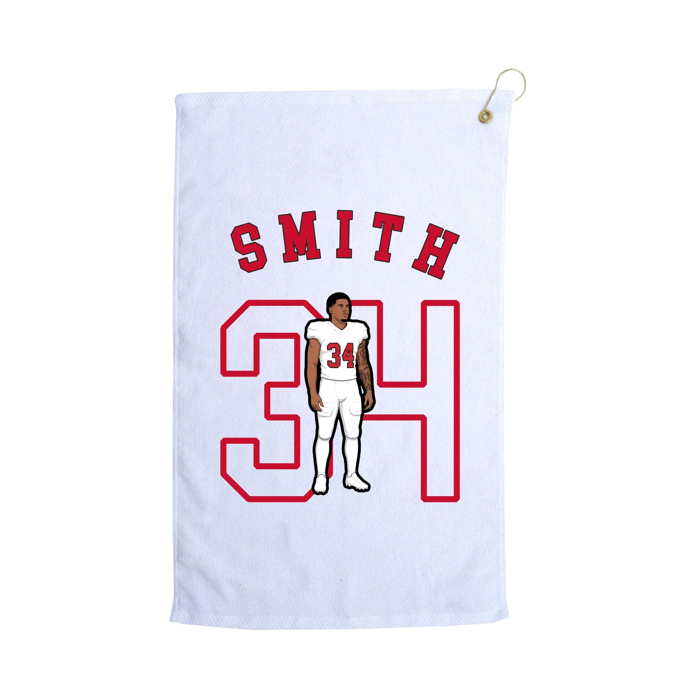 Golf Towel — Shirsey Arch in White