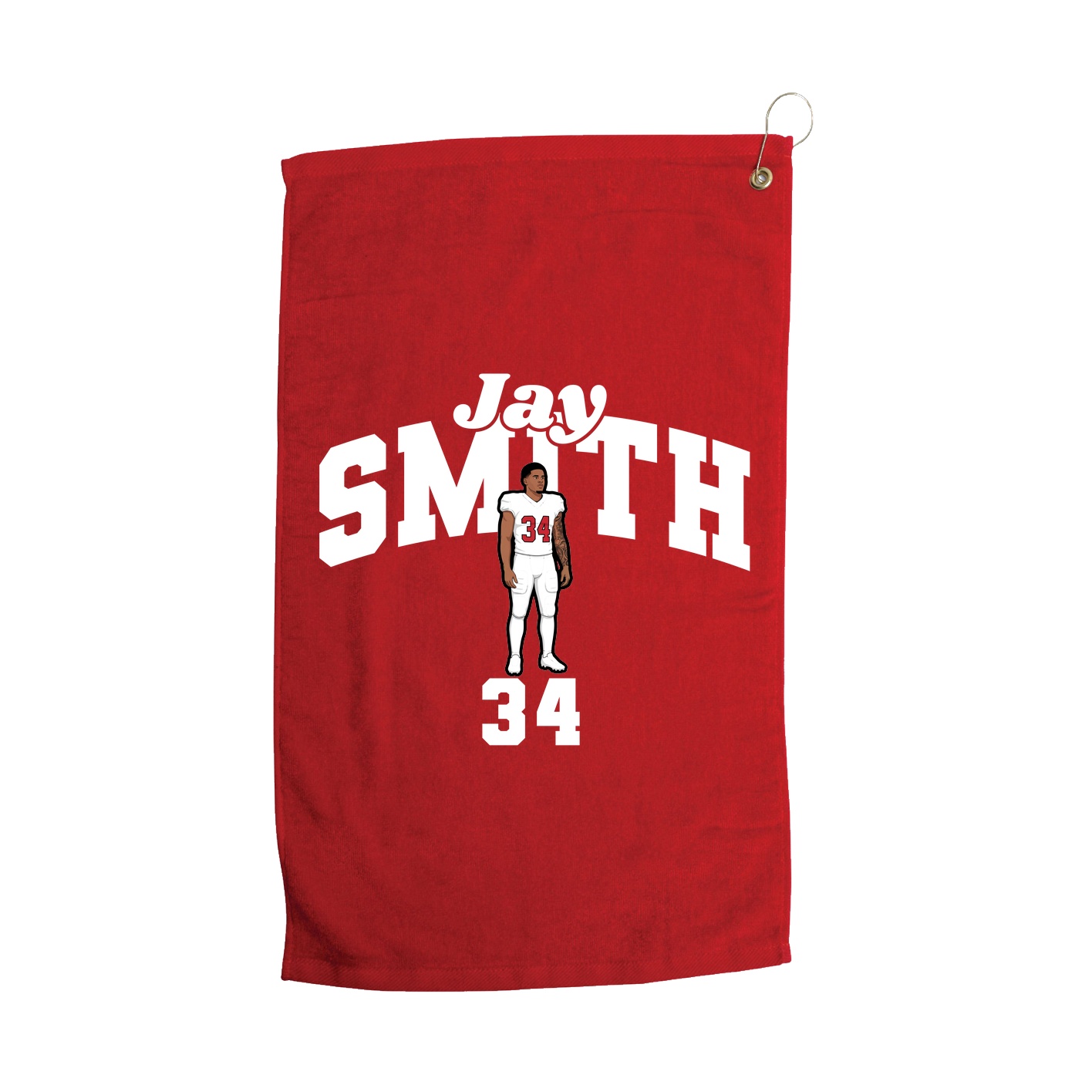 Golf Towel — Signature Arch in Red