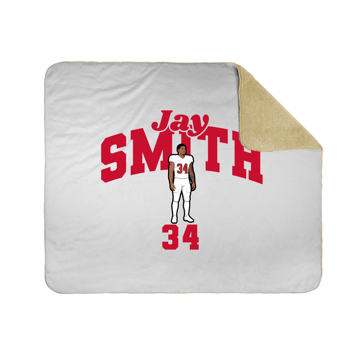 Throw Blanket — Signature Arch in White