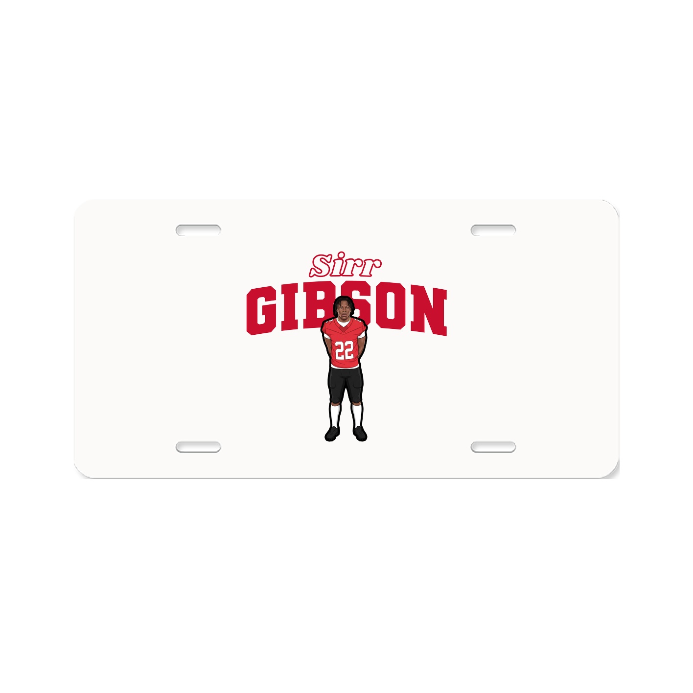 License Plate — Name Arch in Classic