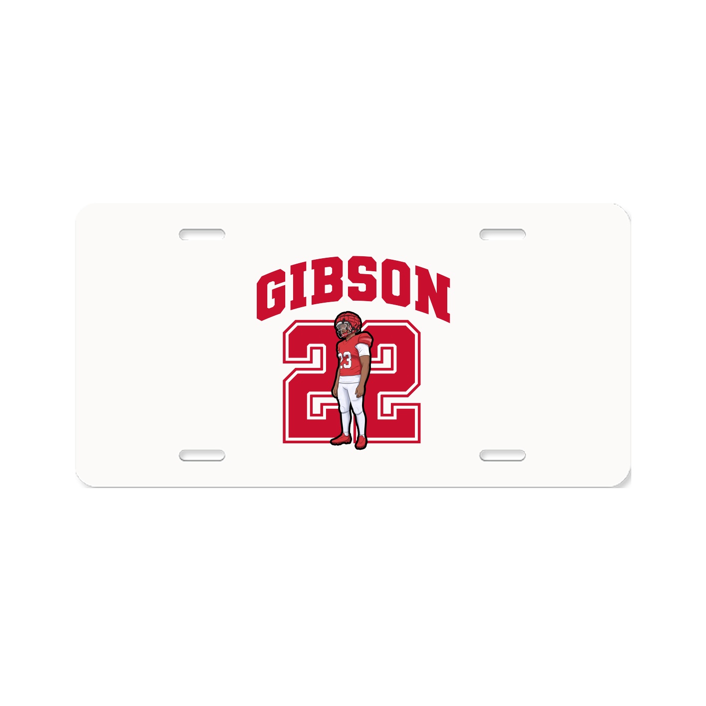 License Plate — Number in Classic