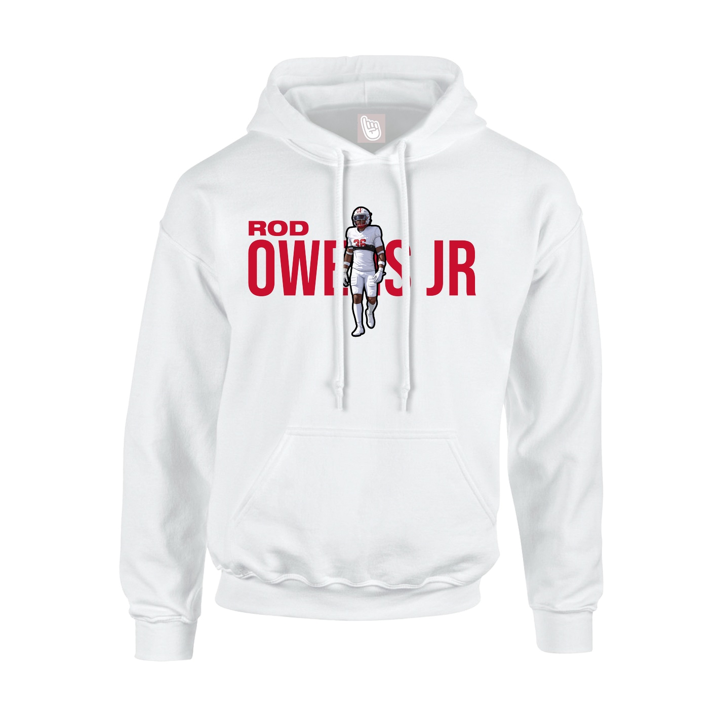 Youth Hoodie — Player Name in White